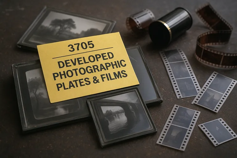 Developed Photographic Plates & Films